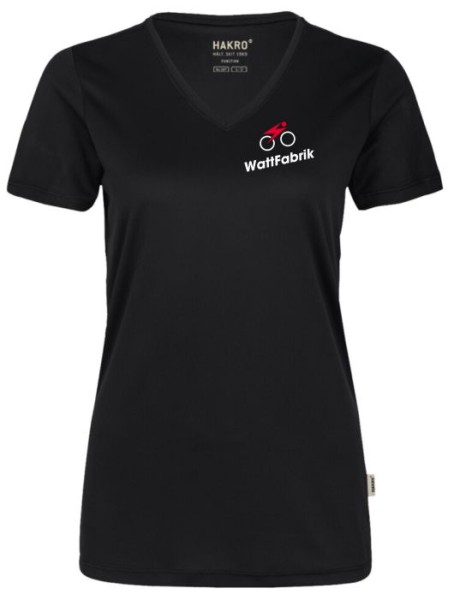 Damen-V-Shirt Coolmax WattFabrik 187